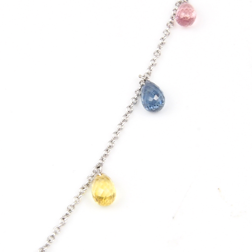 Sapphire Necklace -  Multi Colour