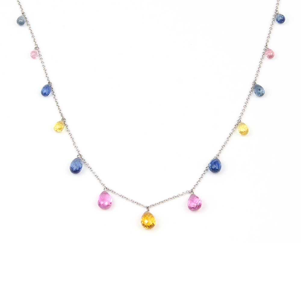 Sapphire Necklace -  Multi Colour