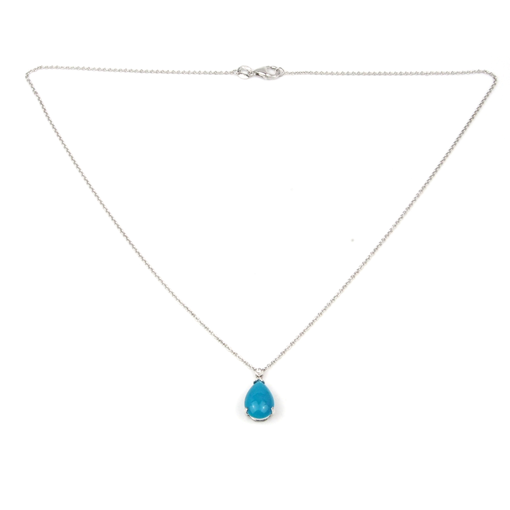Turquoise and Diamond Pendant 