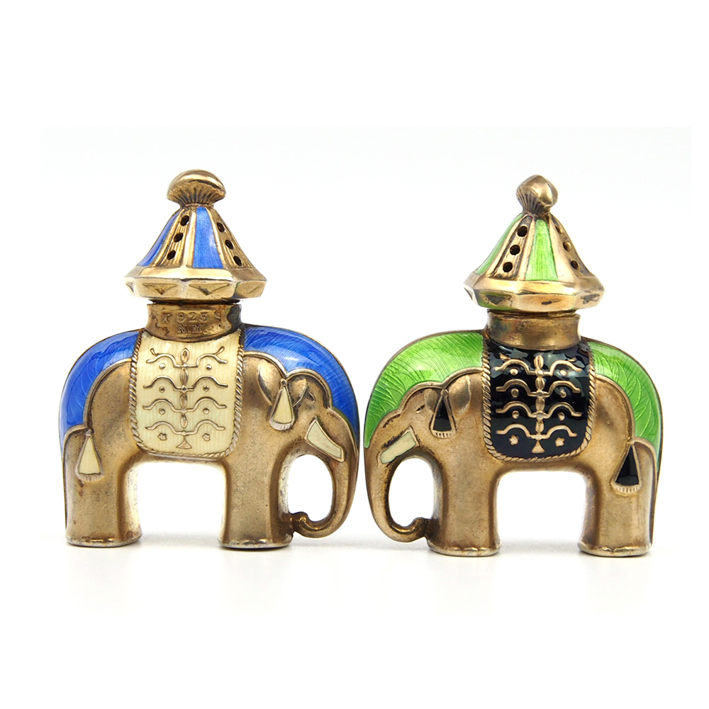 Enamel Elephant Condiments