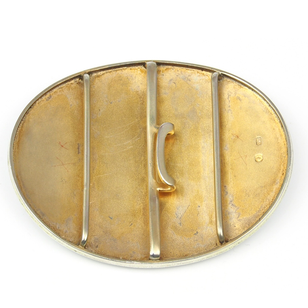Enamel Silver Buckle