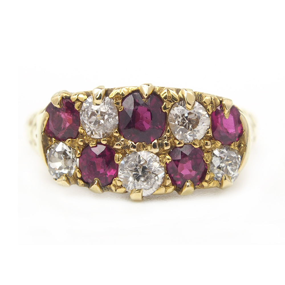 Ruby & Diamond Ring - Dated 1897