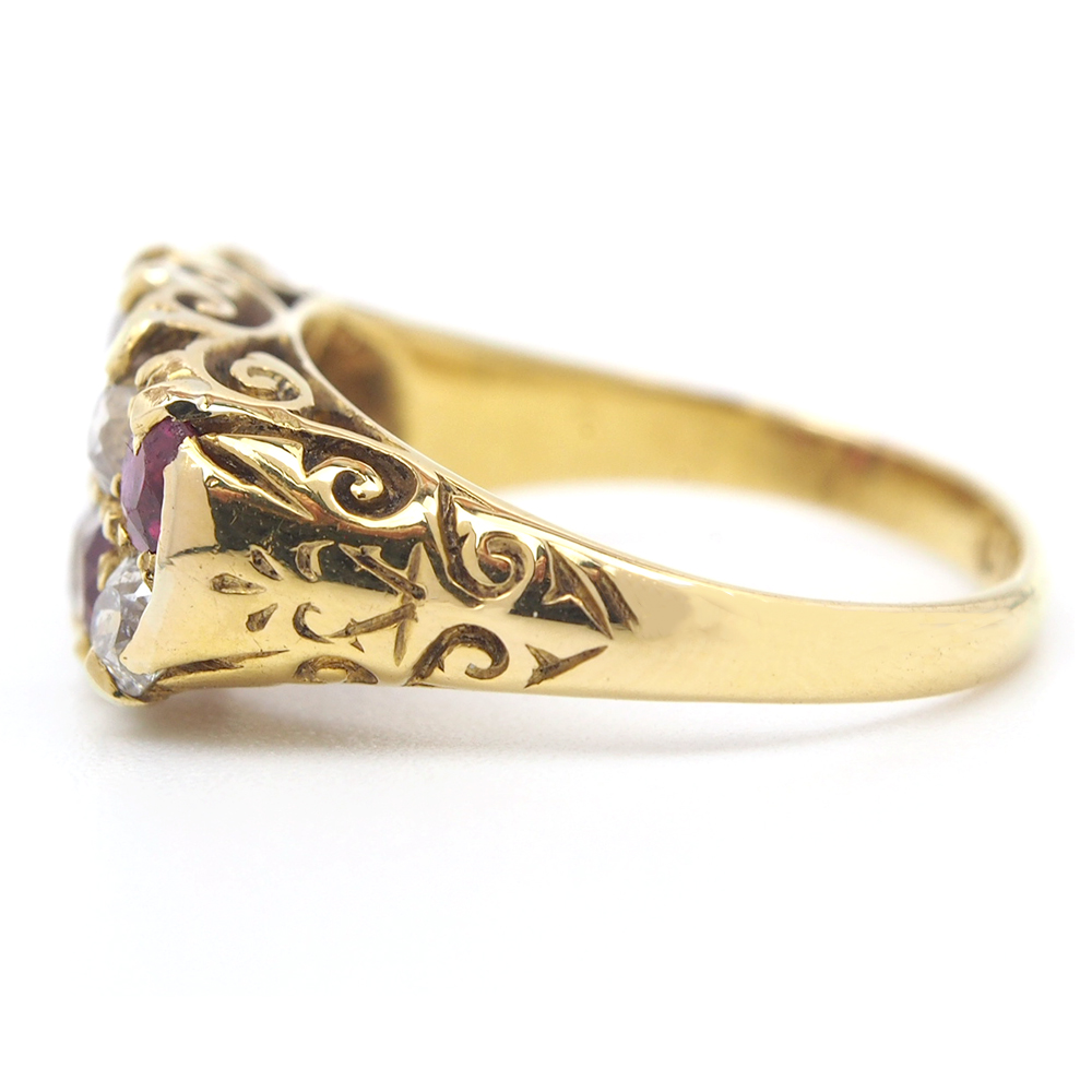 Ruby & Diamond Ring - Dated 1897