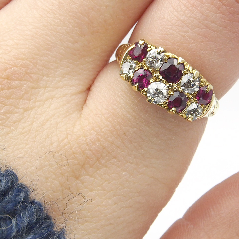 Ruby & Diamond Ring - Dated 1897