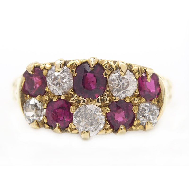 Ruby & Diamond Ring - Dated 1897
