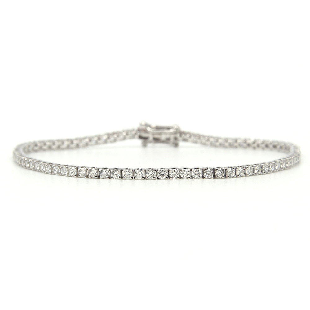 Diamond Tennis Bracelet - White Gold