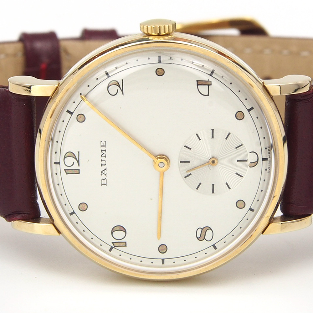 Baume 9ct Gold Wrist Watch