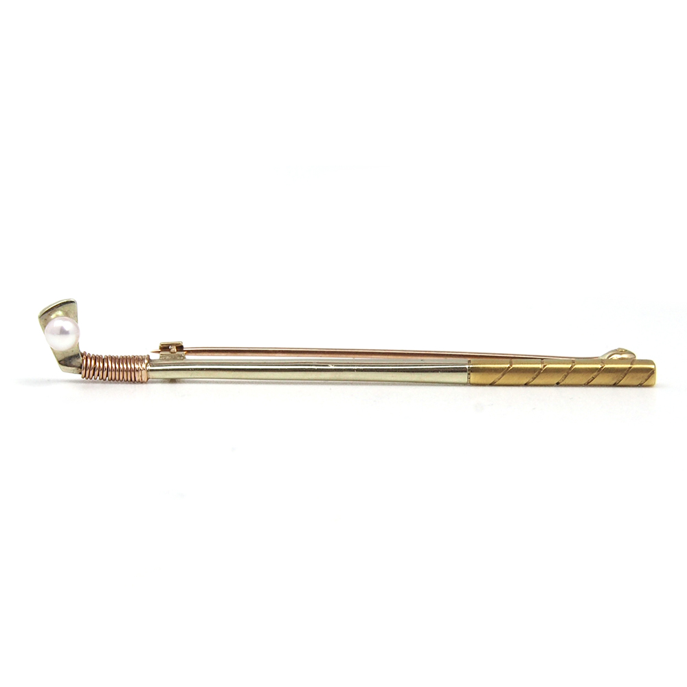 Golf Club Brooch