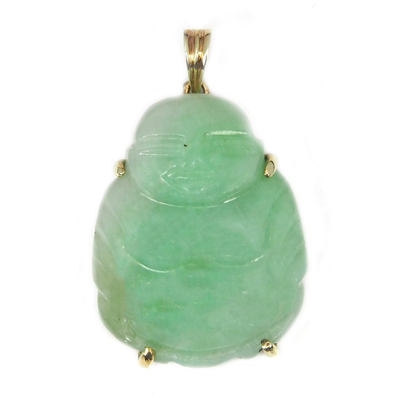 Jade Buddha - 14ct Gold