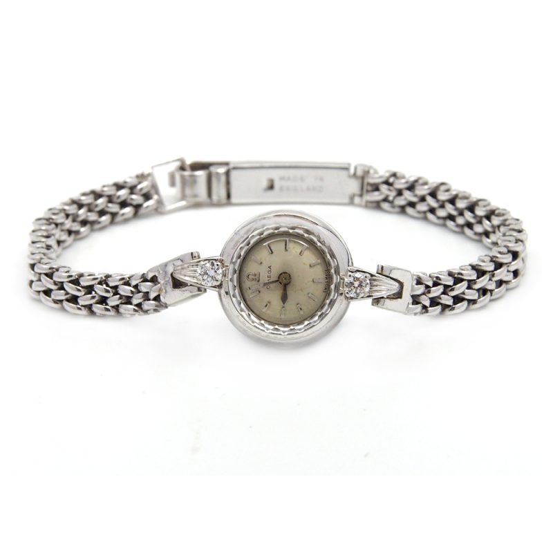Ladies Omega Diamond Wrist Watch