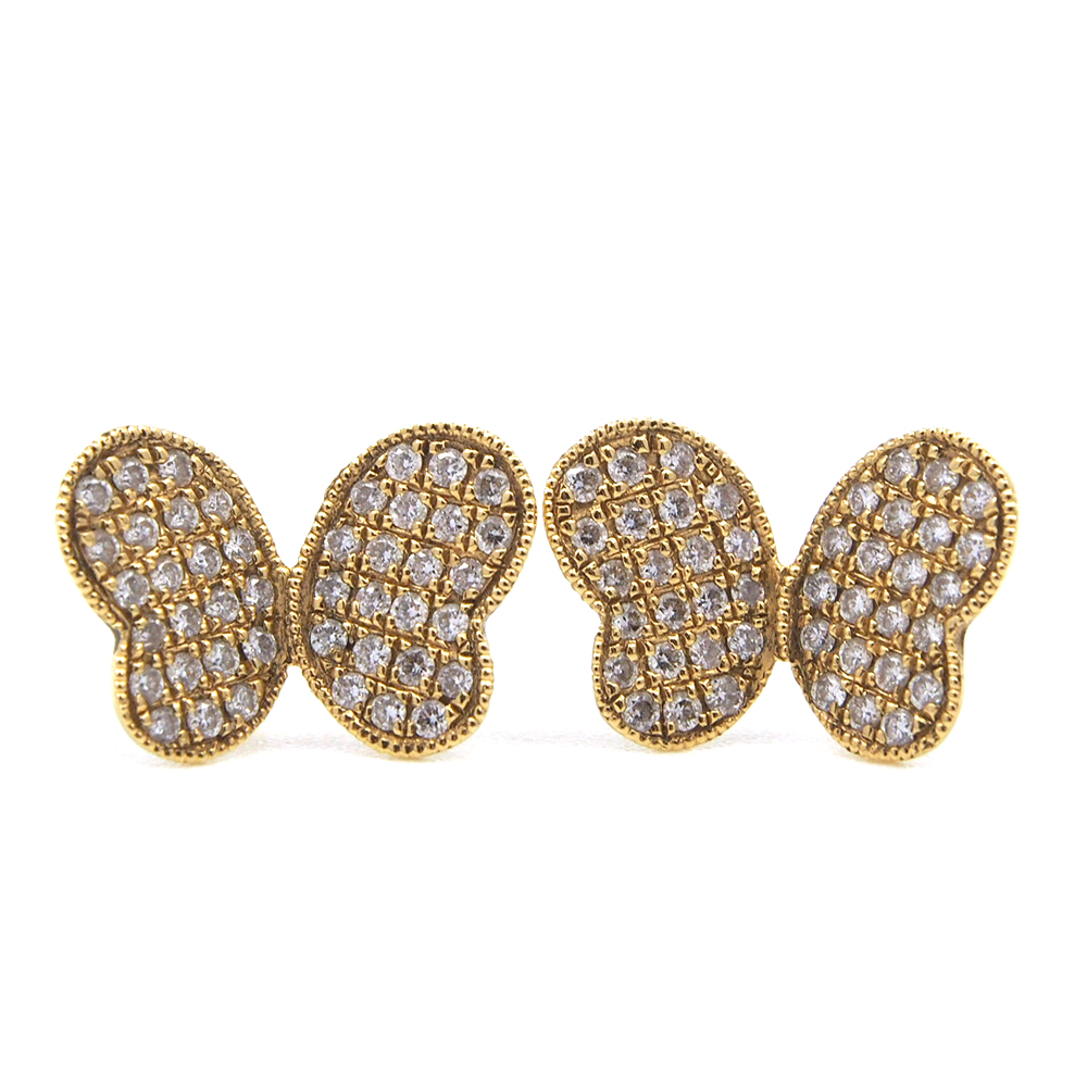 Diamond Butterfly Earrings