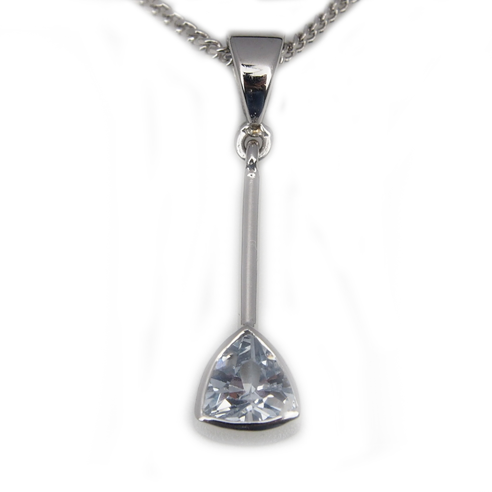Aquamarine Drop Pendant