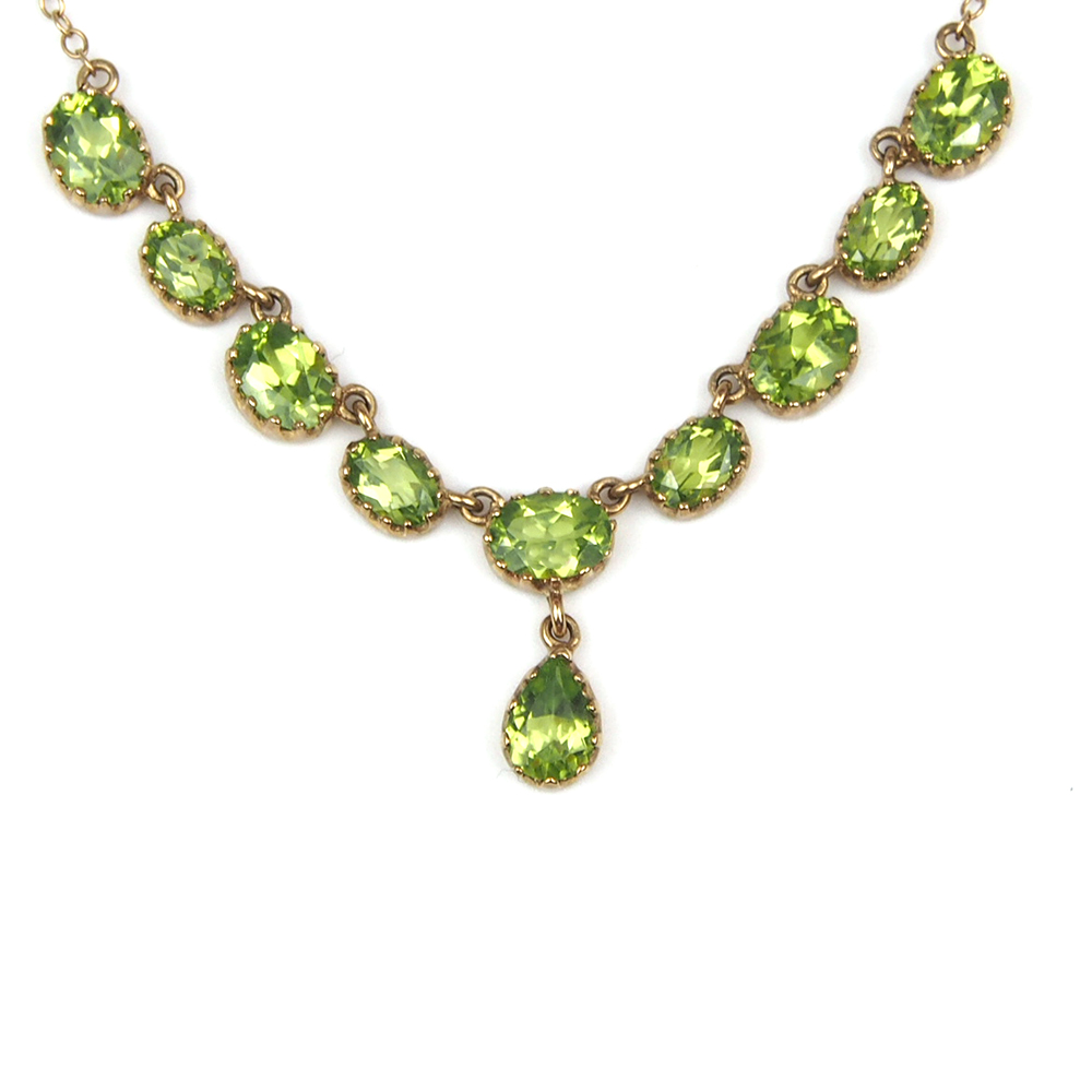 Peridot Drop Necklace