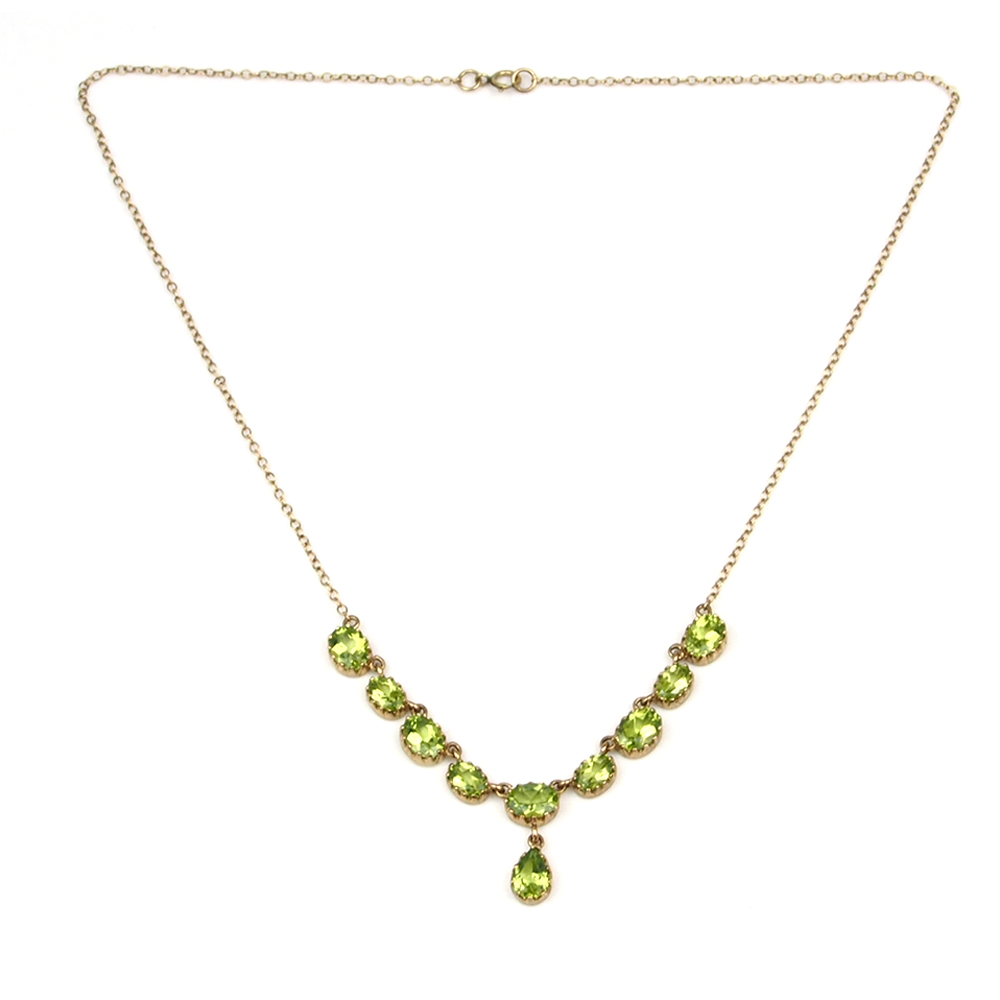 Peridot Drop Necklace