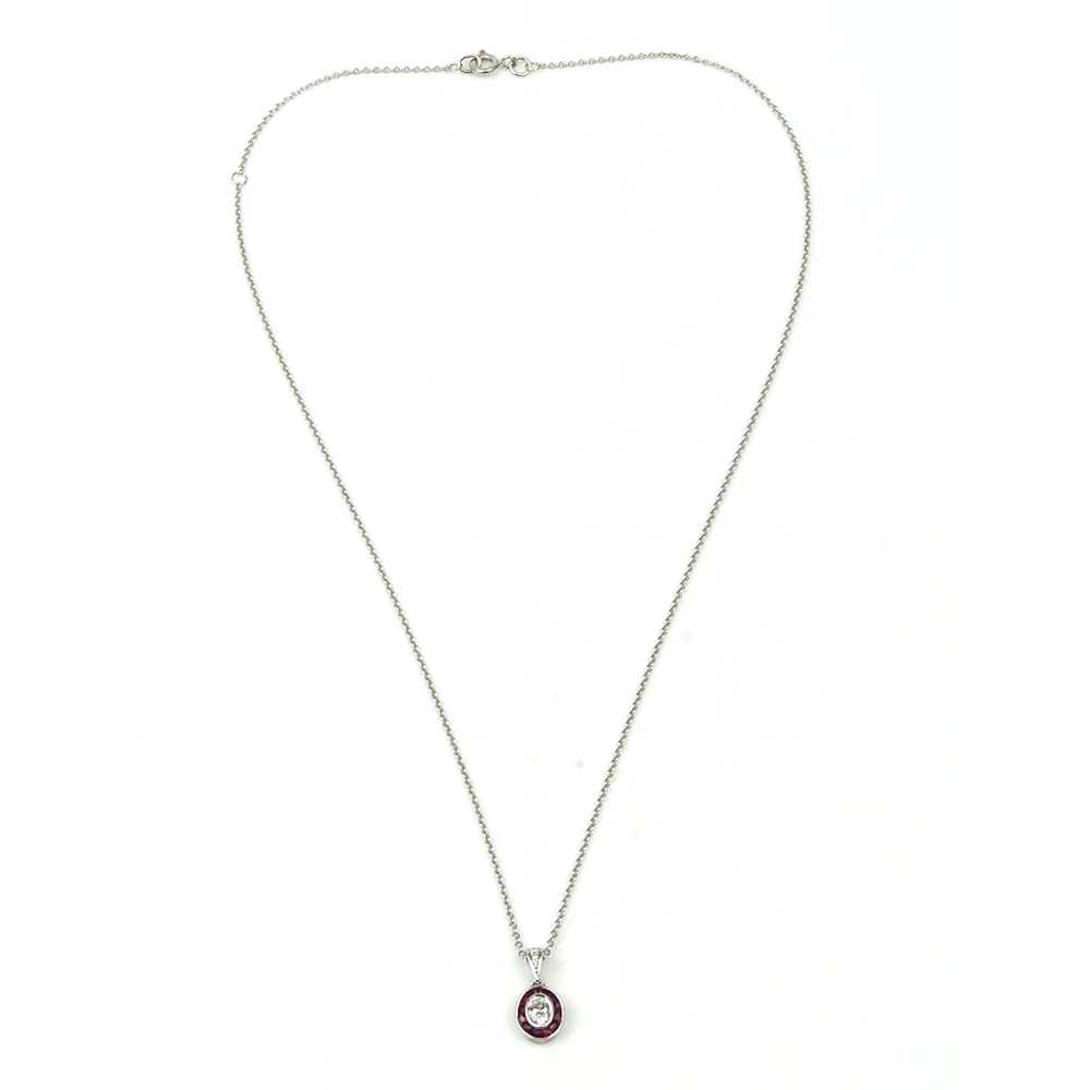 Ruby and Diamond Pendant