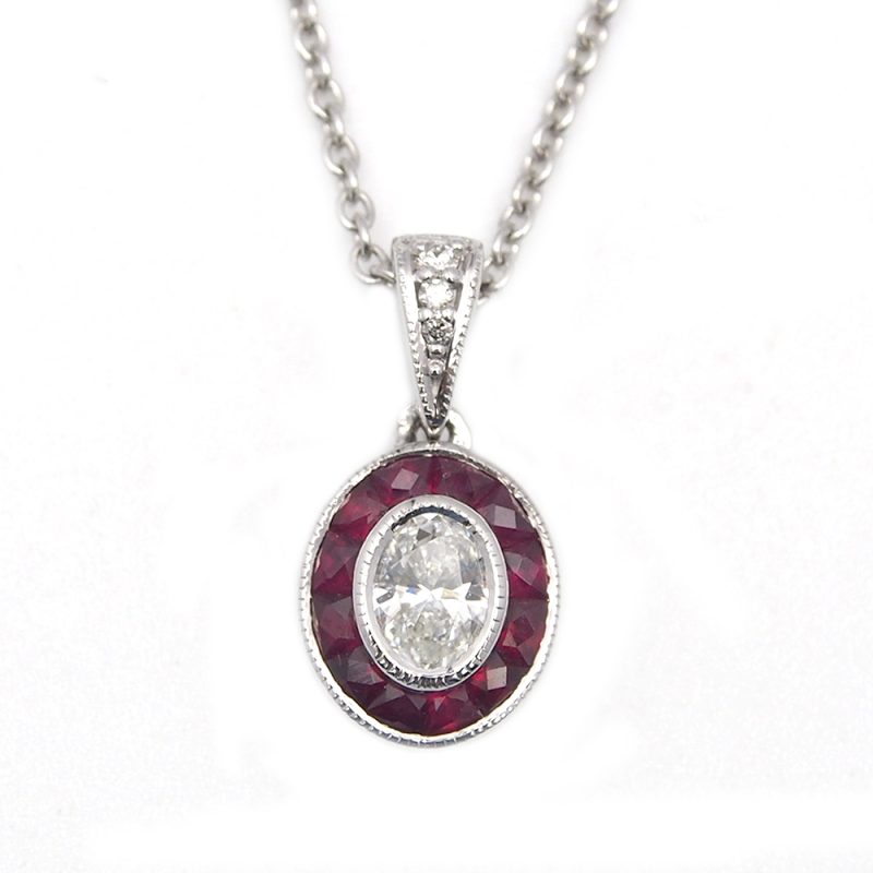 Ruby and Diamond Pendant