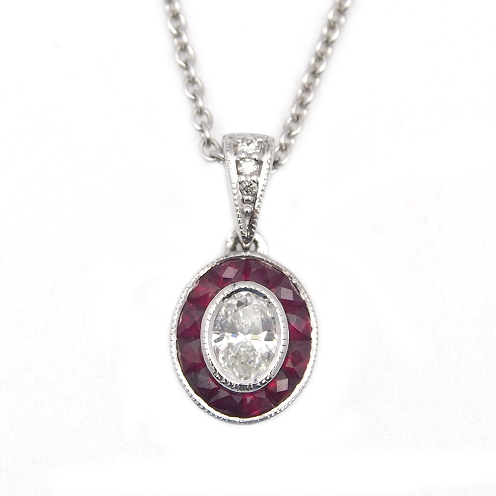 Ruby and Diamond Pendant