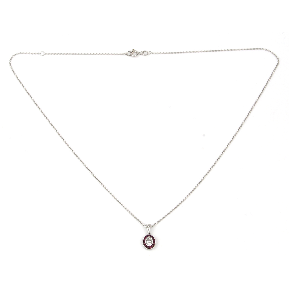 Ruby and Diamond Pendant