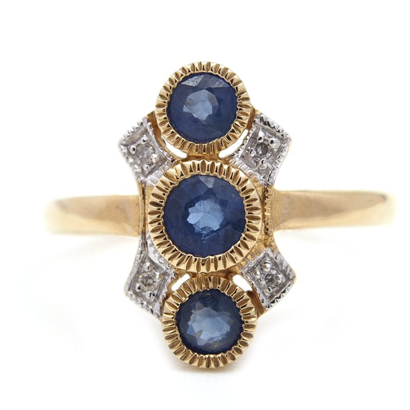 Sapphire and Diamond Ring