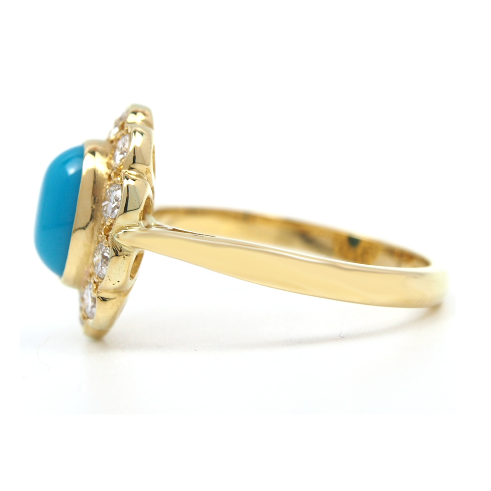 Turquoise and Diamond Ring