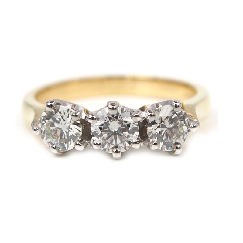 Diamond Three Stone Ring - Made By Albrow & Sons