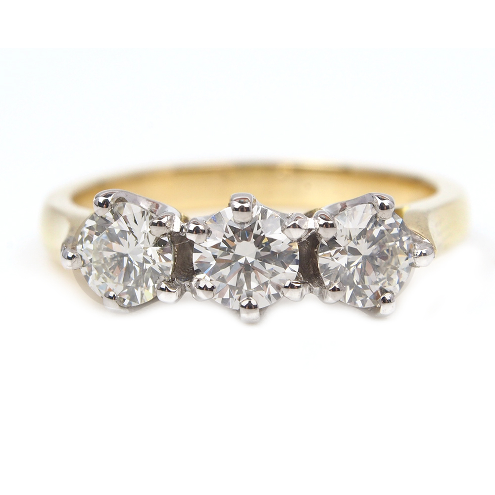 Diamond Three Stone Ring - Made By Albrow & Sons