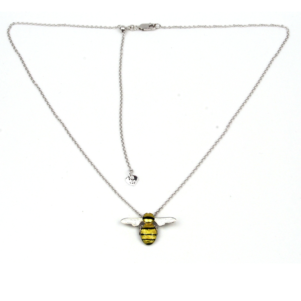 Enamel Bumblebee Necklace