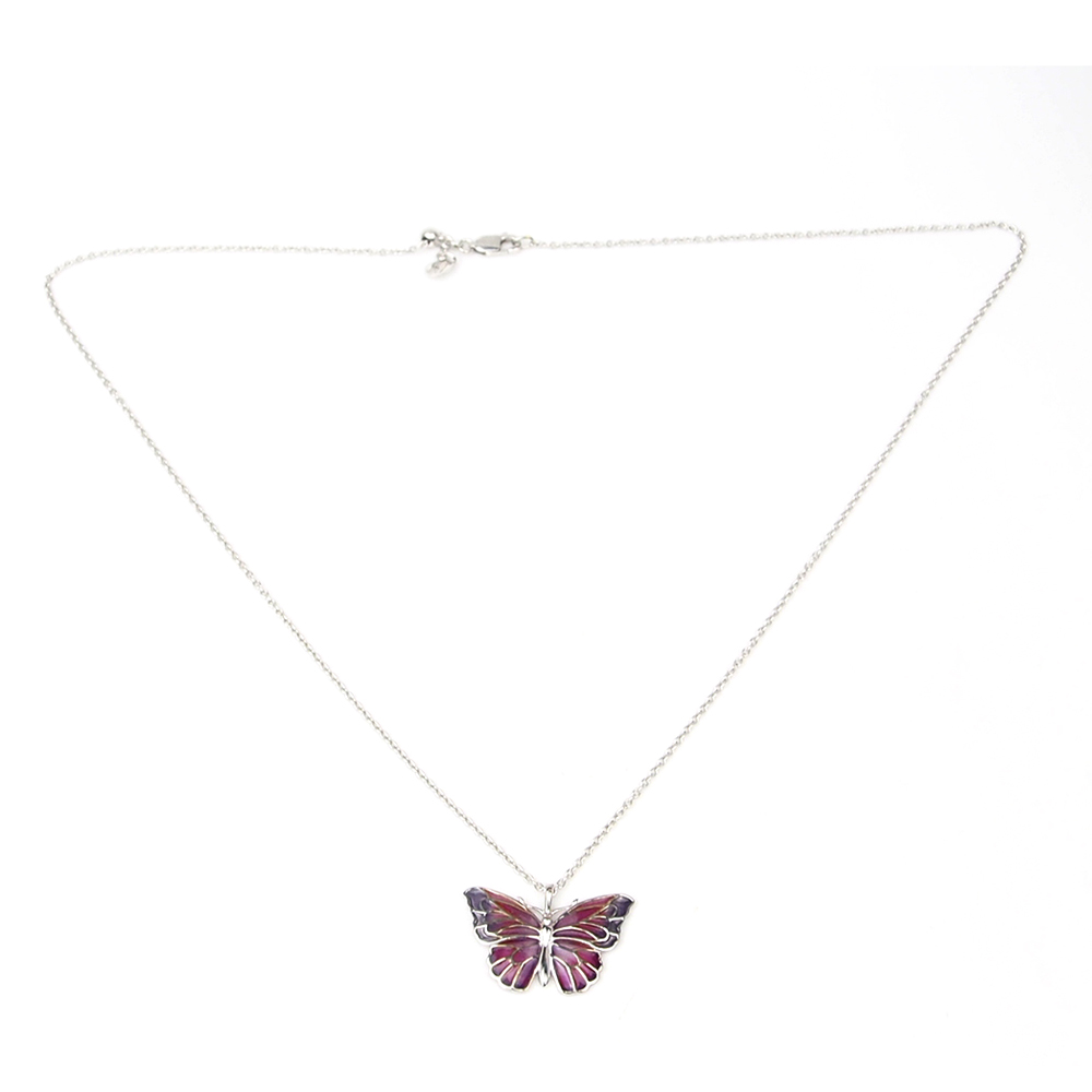 Enamel Butterfly Pendant