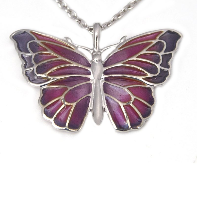 Enamel Butterfly Pendant