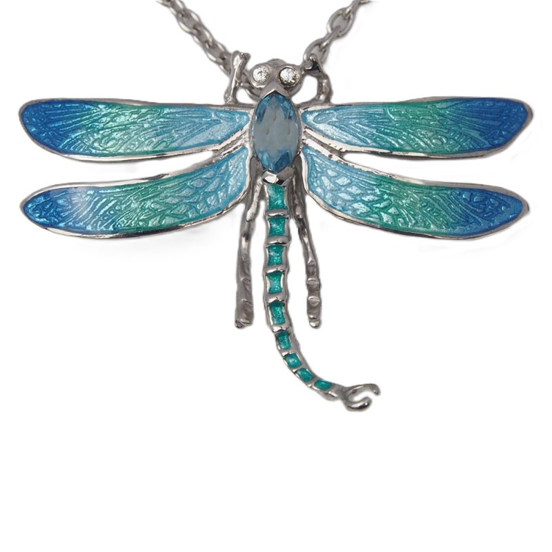 Enamel Dragonfly Necklace