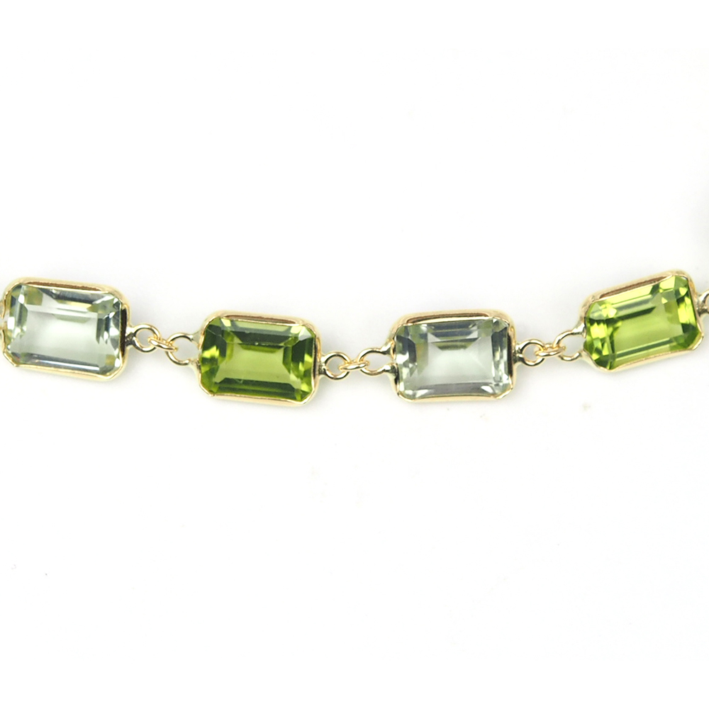 Peridot & Green Amethyst Bracelet