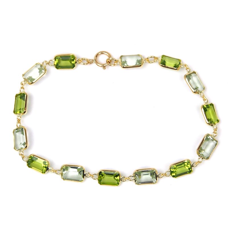 Peridot & Green Amethyst Bracelet
