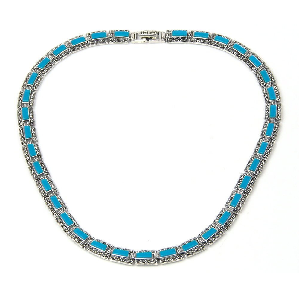 Turquoise and Marcasite Necklace