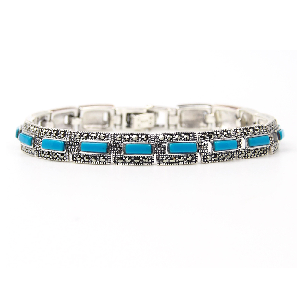 Turquoise and Marcasite Bracelet