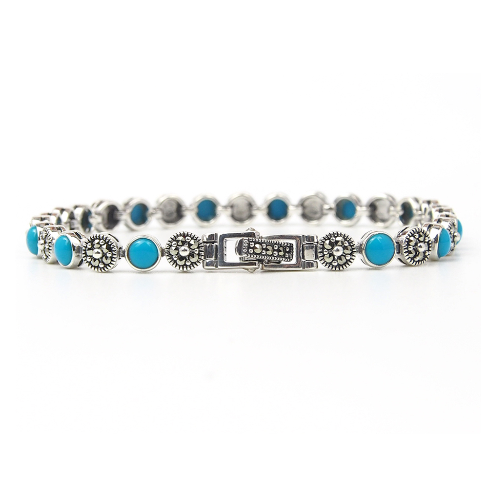 Turquoise and Marcasite Bracelet