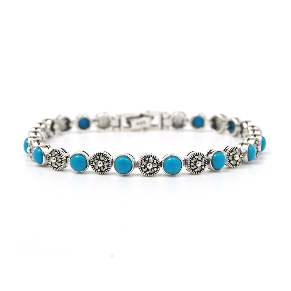 Turquoise and Marcasite Bracelet