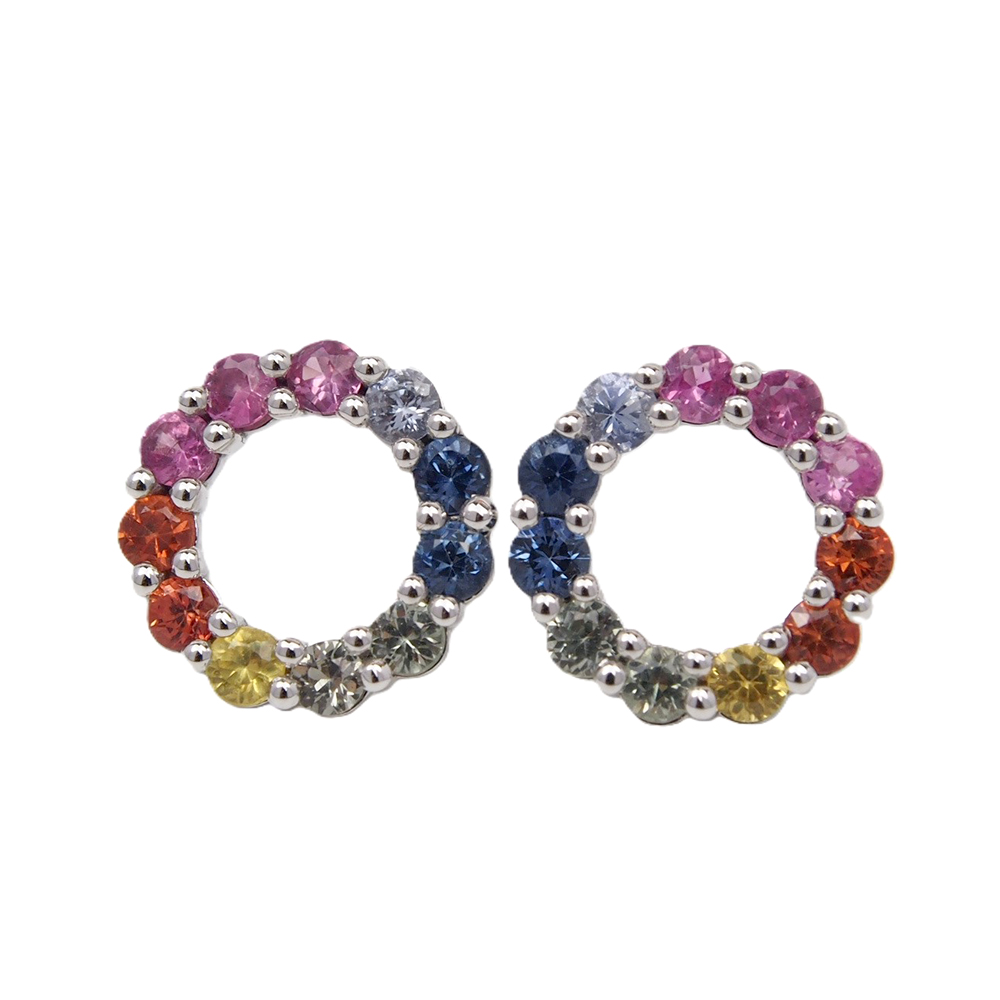 Sapphire Earrings - Multi Colour