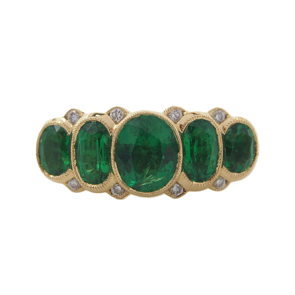 Emerald & Diamond Ring