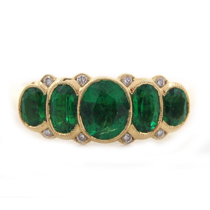 Emerald & Diamond Ring