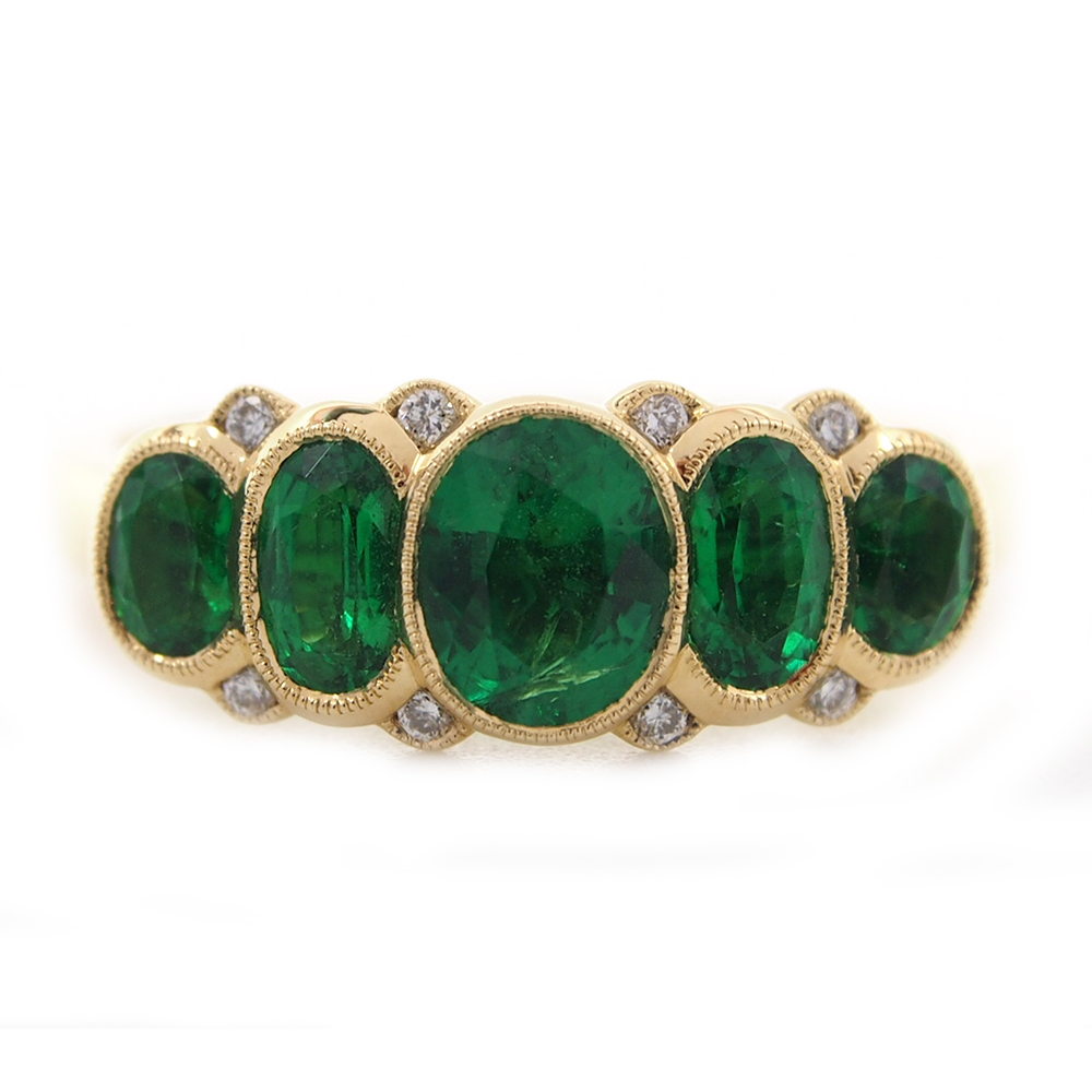 Emerald & Diamond Ring