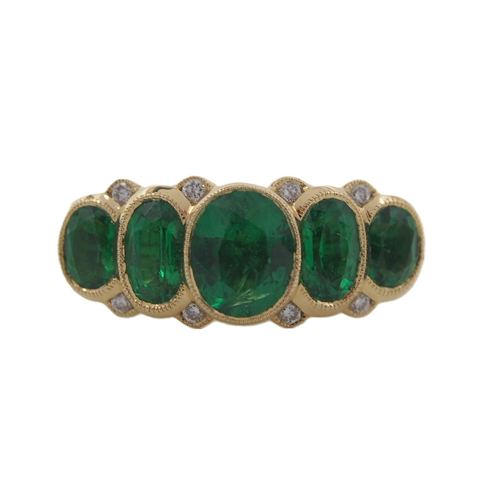 Emerald & Diamond Ring