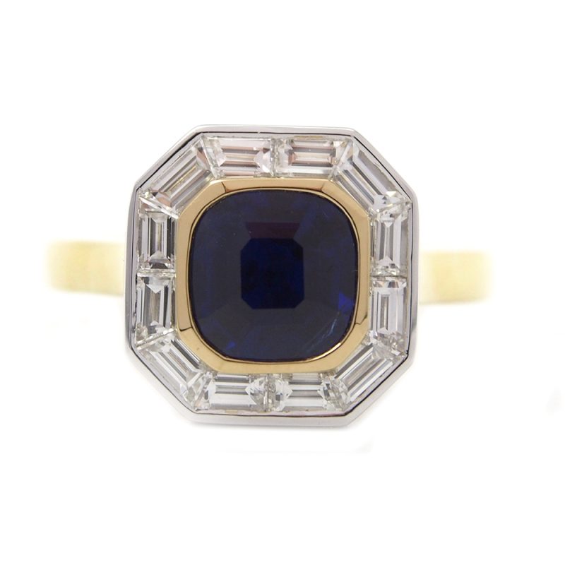 Sapphire & Diamond Ring