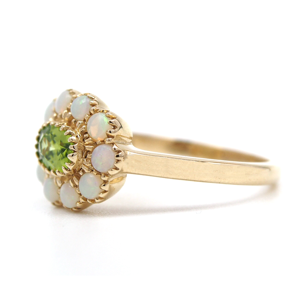 Peridot & Opal Ring