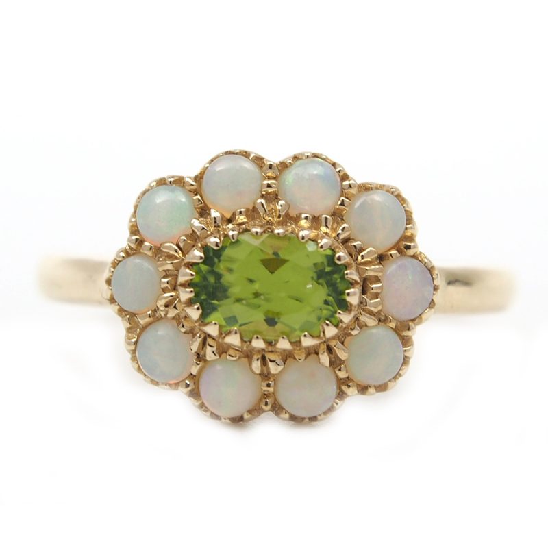 Peridot & Opal Ring