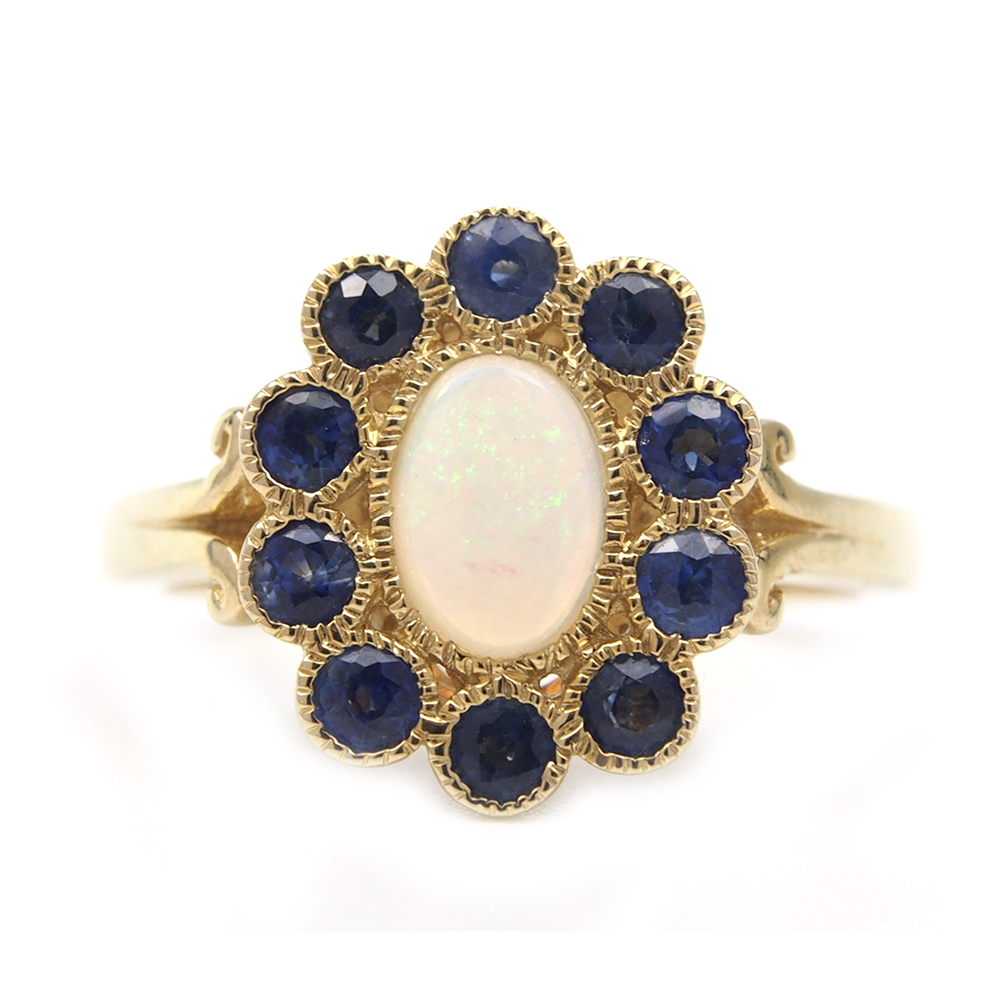 Opal & Sapphire Ring