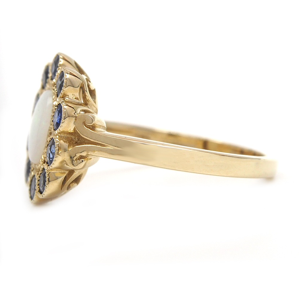 Opal & Sapphire Ring