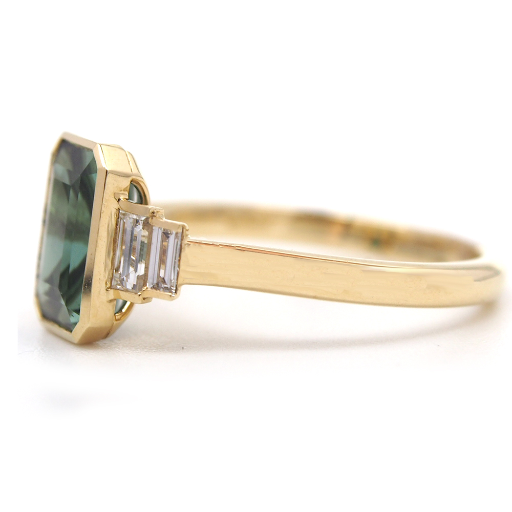 Tourmaline And Diamond Ring