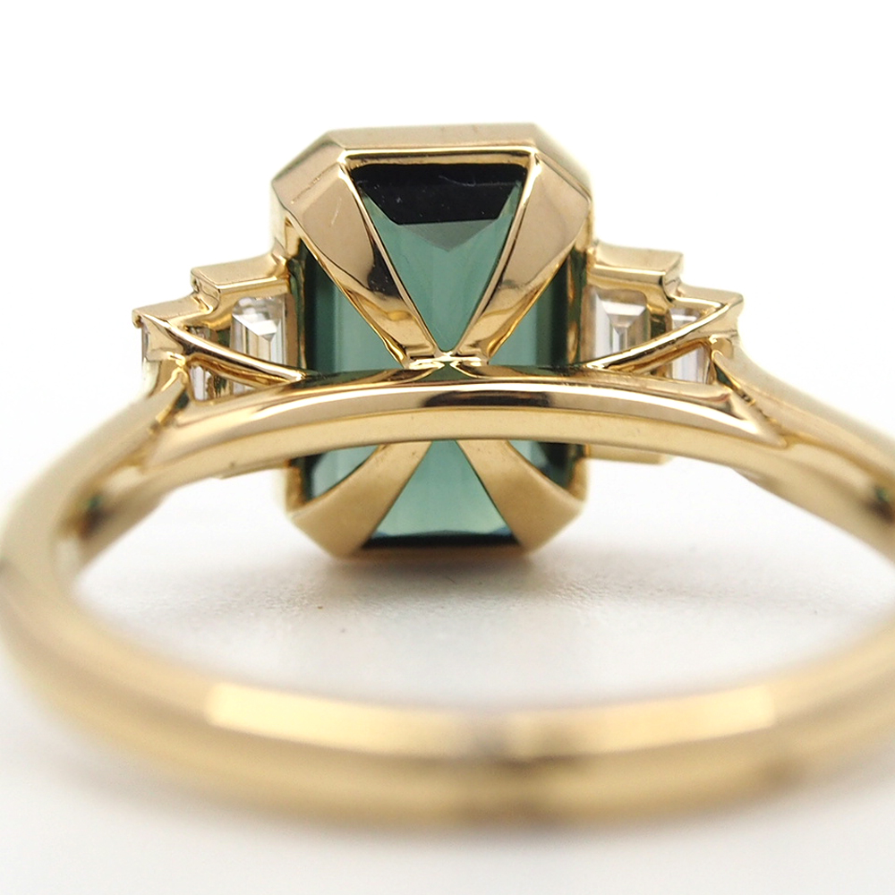 Tourmaline And Diamond Ring