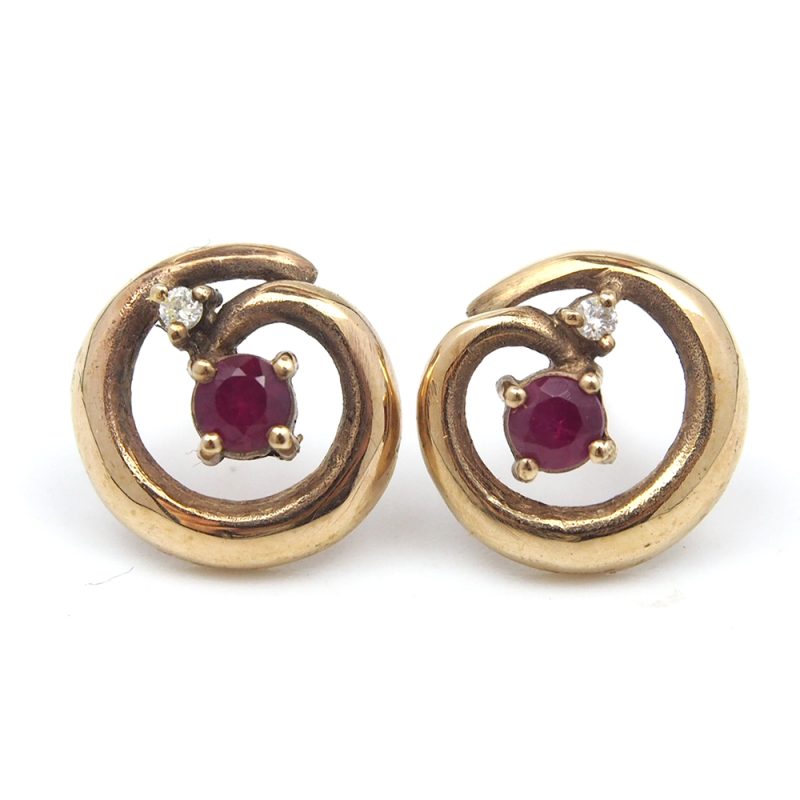 Ruby Stud Earrings