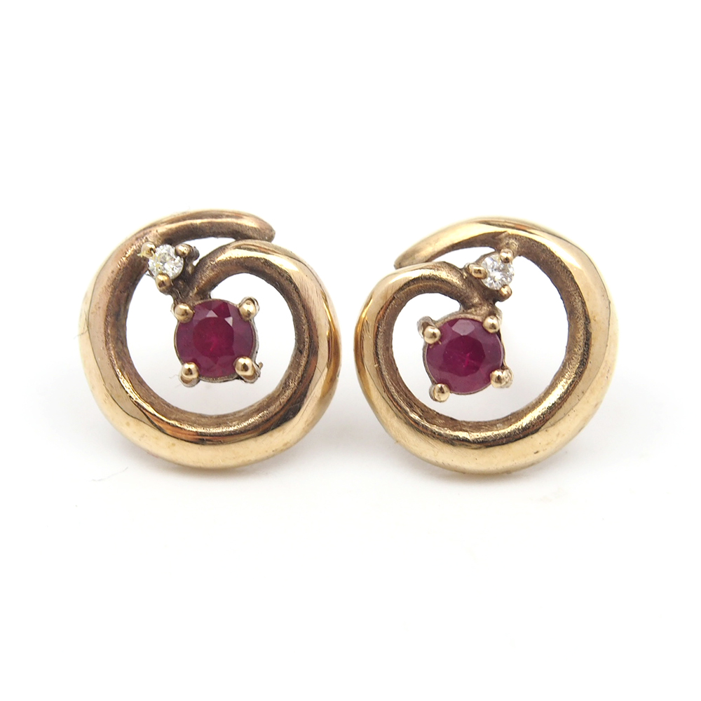 Ruby Stud Earrings
